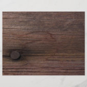 Rustikales Orange Daisy Country Western Hochzeitsm (Rückseite)