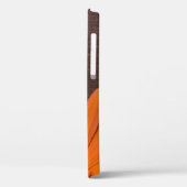 Rustikales Orange Daisy und Barnholz Case-Mate iPhone Hülle (Rückseite / Links)