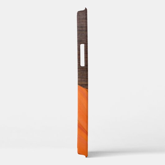 Rustikales Orange Daisy und Barnholz Case-Mate iPhone Hülle (Rückseite / Rechts)