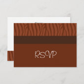 Rustikales Orange Wedding RSVP (Vorne/Hinten)