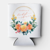 Rustikales Orangefarbenes Brautparty Dosenkühler (Vorderseite)