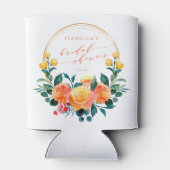 Rustikales Orangefarbenes Brautparty Dosenkühler (Rückseite)