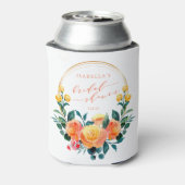 Rustikales Orangefarbenes Brautparty Dosenkühler (Kanne Rückseite)