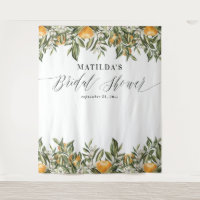 Rustikales Orangenzitrus botanisches Brautparty Pa