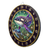 Rustikales Orca und Schildkrötenmauer Kunst Dartscheibe (Vorderseite rechts)