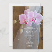 Rustikales Orchid Elegance Ranch Brautparty Einladung (Vorderseite)