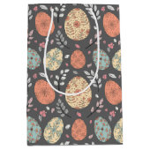 Rustikales Ostergeschenkbeutel - Muster für dunkel Mittlere Geschenktüte (Vorderseite)