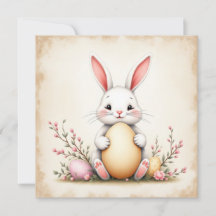 Rustikales Osterhase und Eier