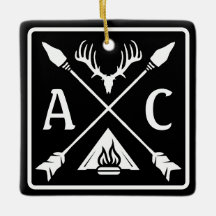 Rustikales Outdoor-Emblem