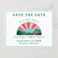 Rustikales Outdoor Family Wiedersehen Save the Dat