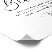 Rustikales Outdoorblanket für Hochzeiten Poster (Ecke)