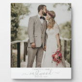 Rustikales Outdoorhochzeitungs-Foto Fotoplatte (Vorderseite)