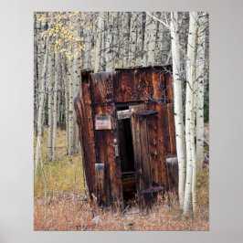 Rustikales Outhouse in Aspen St Elmo Colorado Poster