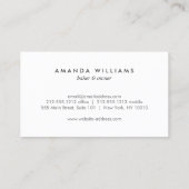 Rustikales Oven-Mitt-Logo auf Schwarzwald für Bäck Visitenkarte (Rückseite)