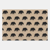 Rustikales Packpapier Geschenkpapier Set (Vorderseite 3)