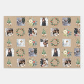 Rustikales Packpapier Geschenkpapier Set (Vorderseite)