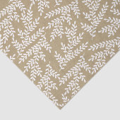 Rustikales Packpapier-strukturiertes weißes Seidenpapier (Ausschnitt)