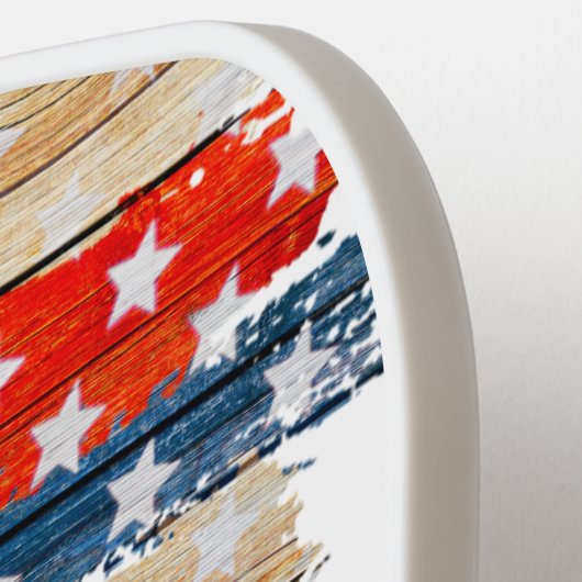 Rustikales Paddel-Monogramm-Pickleball Pickleball Schläger (Linke Seite)