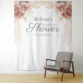Rustikales Pampas Grass Tan Brautparty Wandteppich (Beispiel)