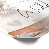 Rustikales Pampas Grasses Overlay Willkommen bei H Poster (Ecke)