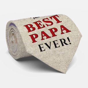 Rustikales Papa-Foto je Vatertag Krawatte