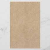 Rustikales Paper Brautparty Word Scramble Game (Rückseite)