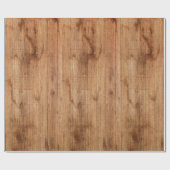 Rustikales Papier aus hellem Holz Geschenkpapier (Flach)