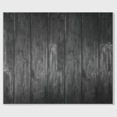 Rustikales Papier aus schwarzem Holz Geschenkpapier (Flach)