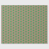 Rustikales Papier für grüne Sterne Geschenkpapier (Flach)