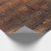 Rustikales Papier für Holzabbrüche Geschenkpapier (Ecke)