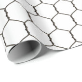 Rustikales Papier für Hühnerdraht Geschenkpapier (Rolleneckpunkt)