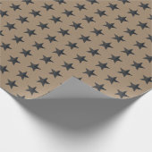 Rustikales Papier für schwarze Stars Geschenkpapier (Ecke)