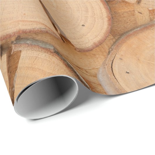 Rustikales Papier zum Abpacken von Protokollen Geschenkpapier (Rolleneckpunkt)