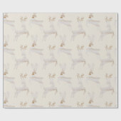 Rustikales Papier zum Weihnachtsgebäck für Hirsche Geschenkpapier (Flach)