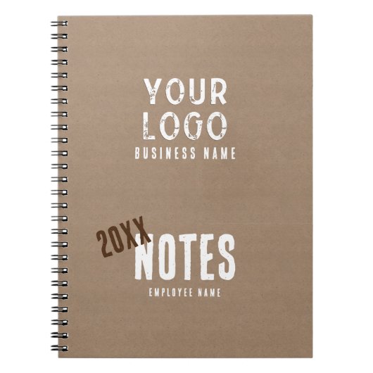 Rustikales Papiergewerbe Notizblock (Vorderseite)