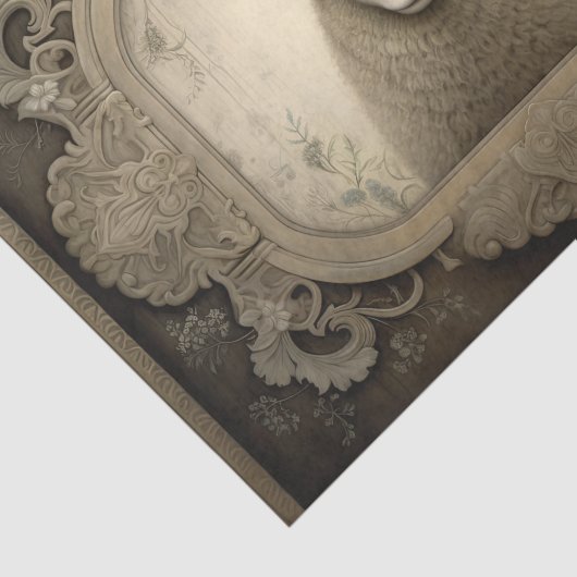 Rustikales Papiertaschentuch Seidenpapier (Ausschnitt)