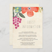 Rustikales Paradies für Hochzeitskarte Begleitkarte (Vorne/Hinten)