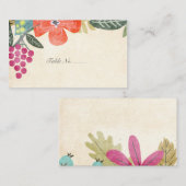 Rustikales Paradies | Guest Escort Cards Platzkarte (Vorne/Hinten)