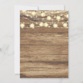 Rustikales Party - 10. Geburtstag Einladung (Rückseite)