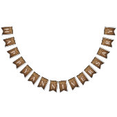 Rustikales Party beleuchtet Imitat-Holz-Feier Wimpelkette (Alle)