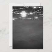 Rustikales Party Bretterleuchten Einladung (Rückseite)