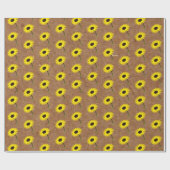 Rustikales Party der Herbstbrücke Kraft & Burlap S Geschenkpapier (Flach)