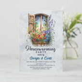 Rustikales Party Einladung (Stehend Vorderseite)