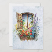 Rustikales Party Einladung (Rückseite)