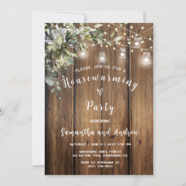 Rustikales Party Einladung
