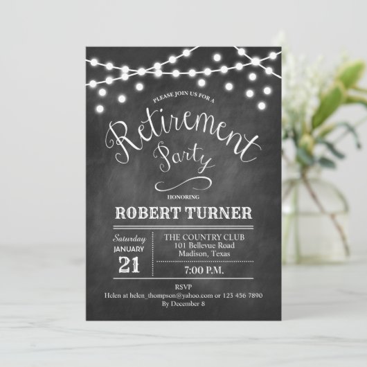 Rustikales Party Einladung (Stehend Vorderseite)