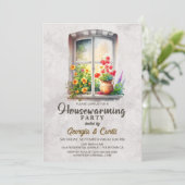 Rustikales Party Einladung (Stehend Vorderseite)