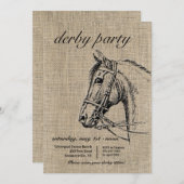 Rustikales Party Einladung (Vorne/Hinten)