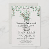 Rustikales Party Eukalyptus Mason Jar Einladung (Vorne/Hinten)