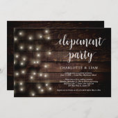 Rustikales Party für Bauernsteine, Hochzeitsfeiern Einladung (Vorne/Hinten)